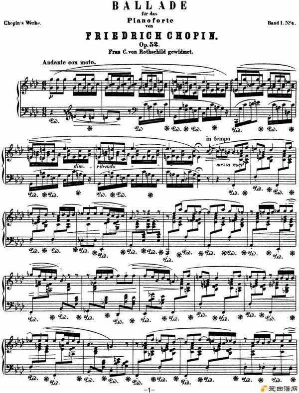 ١Ф 4 fС Chopin Ballade No.4 Op.52
