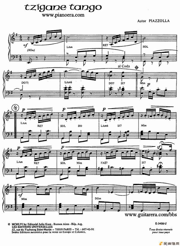 ַ١Tzigane Tango