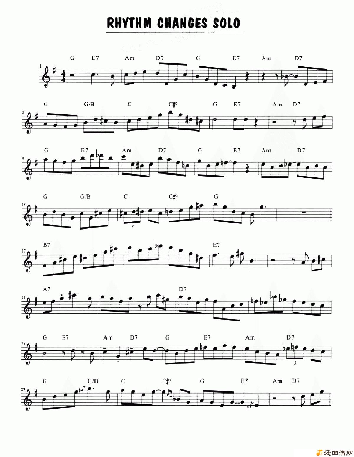 ˹Rhythm Changes Solo