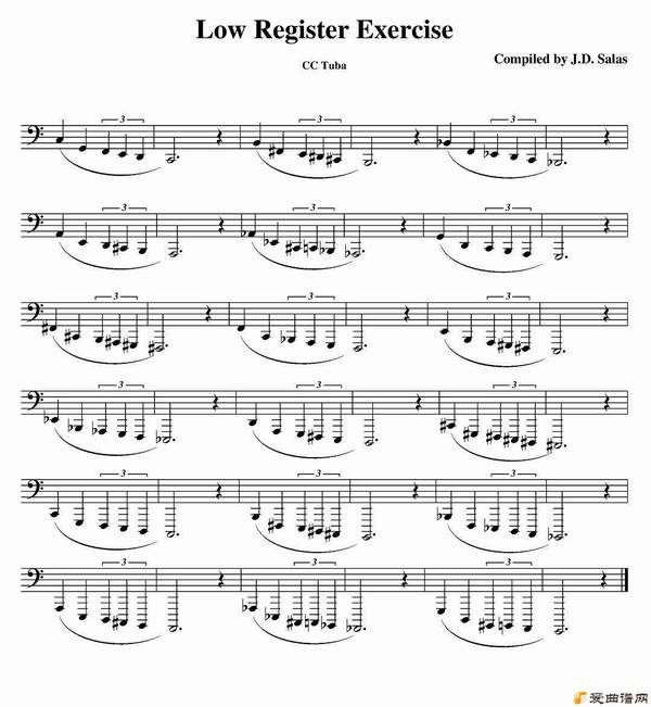 ͭ�ܡ�Low Register Exercise- CC Tuba��
