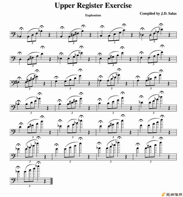 ͭ�ܡ�Upper Register Exercise- Euphonium��