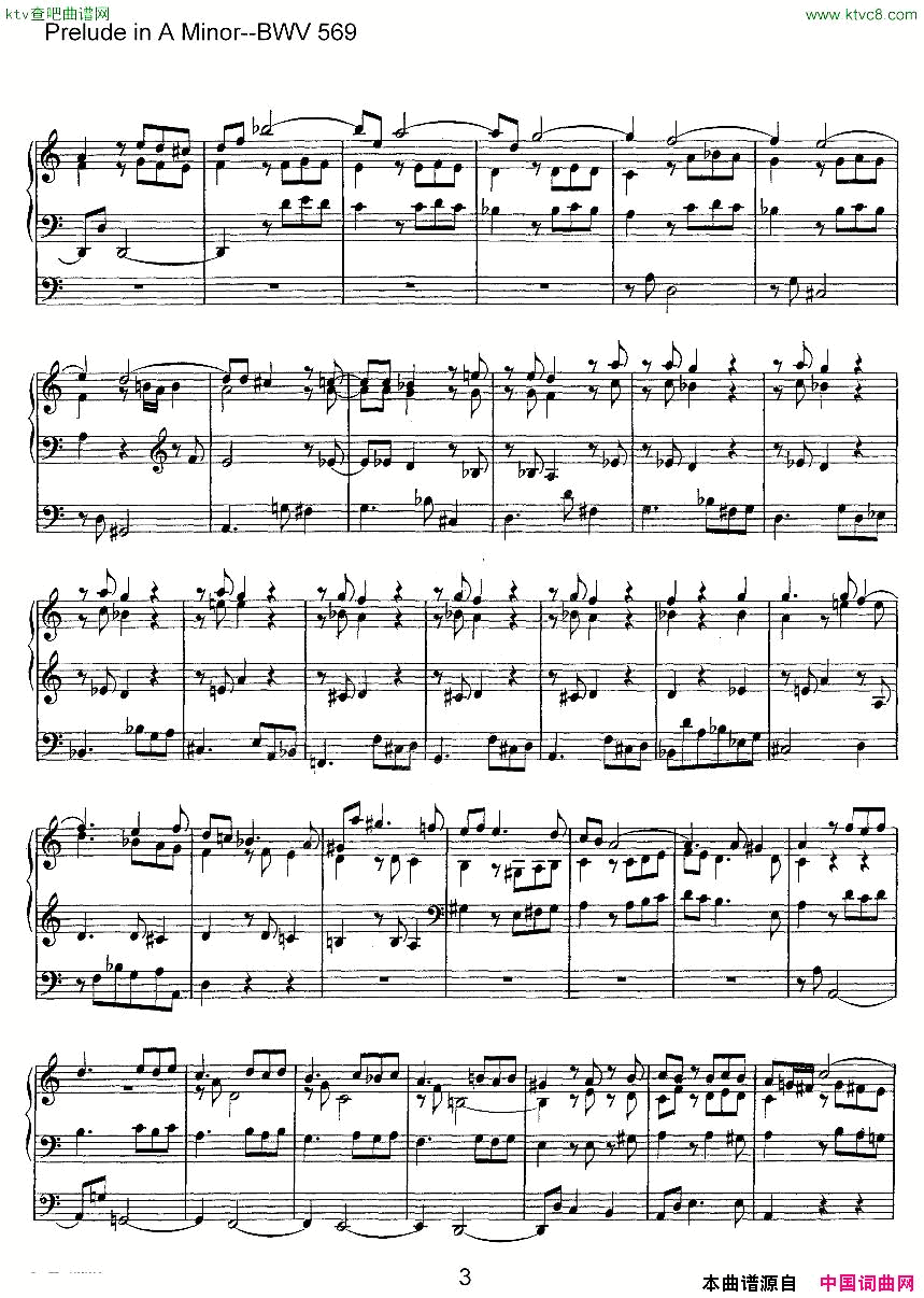PreludeinAMinor--BWV569ܷ