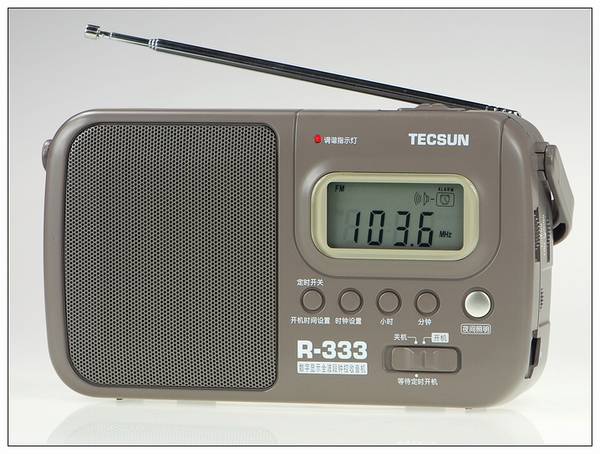 Tecsun/ R-333ЯʽƵ/в/̲ʾӿ