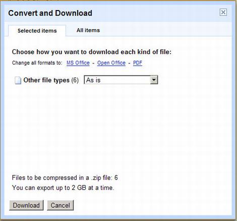 从Google Docs下载任意格式文档的方法