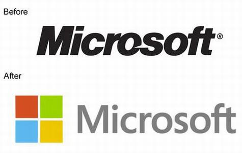 微软更换新Logo