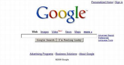 从Google首页变化看互联网十三年风云录