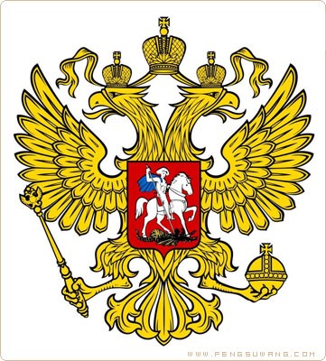 俄罗斯国徽双头鹰 俄罗斯国旗/国徽/国歌/国花/国树/国鸟/国兽