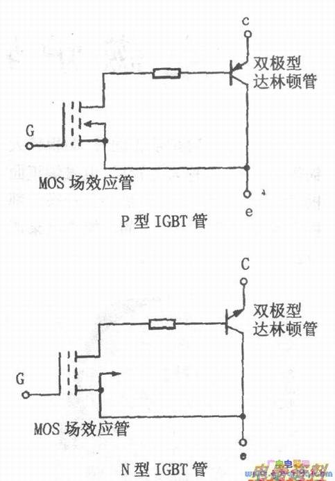 IGBT管内部组合图