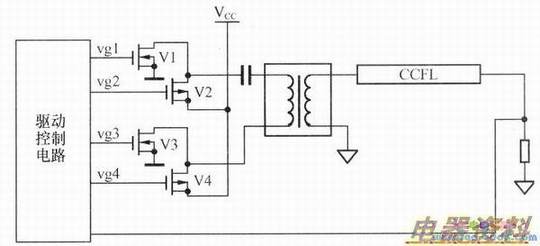 采用两只N沟道场效应管和两只P沟道场效应管的驱动电路