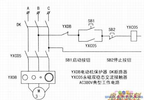 永磁双稳态接触器YXCO5系列安装图