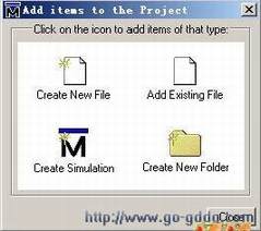 添加HDL代码到Project的窗口 添加HDL代码到Project的窗口