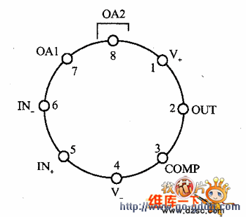 金属圆帽封装引脚排列图