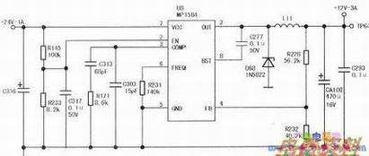 12V-3A电压形成电路