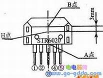 断开STR-6020、STR-6020S内开关管的方法示意图