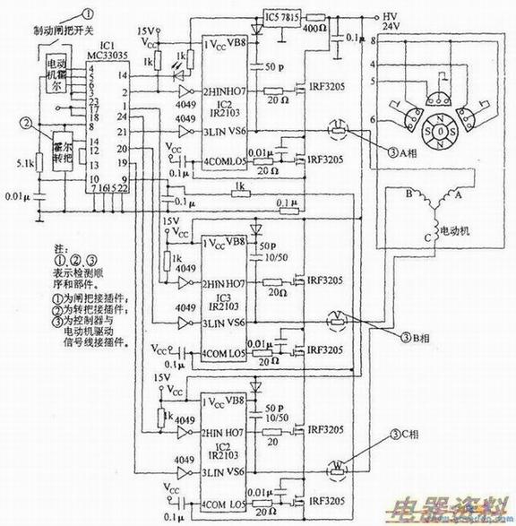 电动自行车无刷控制器故障快速判断的顺序与部件