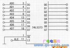 8位地址锁存电路