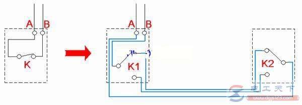 一例双控开关的线路图,附双控开关电路原理图说明