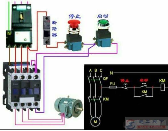 交流接触器与床头开关的接线步骤详解