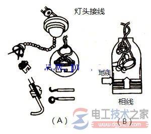 白炽灯怎么安装,白炽灯的安装方法图解