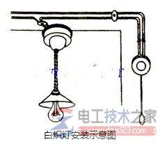 白炽灯怎么安装,白炽灯的安装方法图解