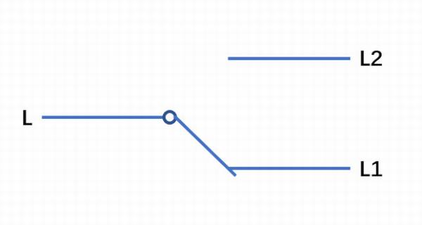 带L,L1和L2的电灯开关怎么接线,电灯开关L1和L2的接线方法(多图