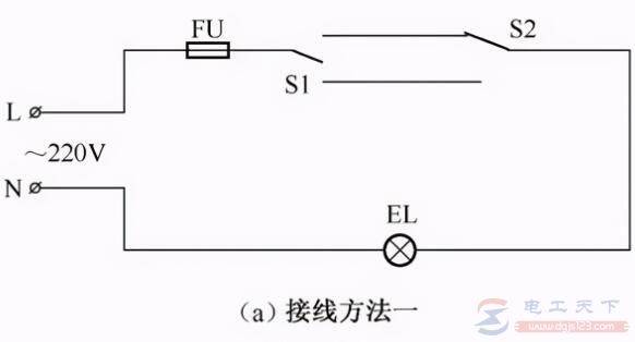 ����˫�����������ؿ���һյ�Ƶĵ�·ͼ