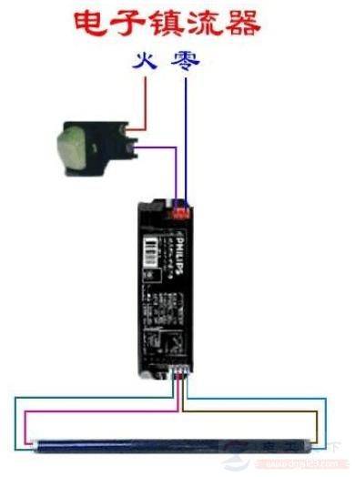 二种镇流器的接线图