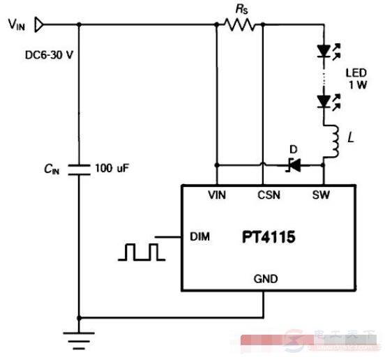 һ��led���������·��ԭ��ͼ˵��