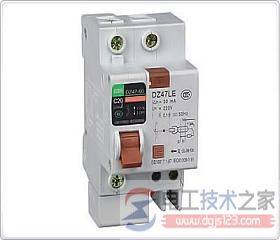 一例2p漏电空气开关接线图