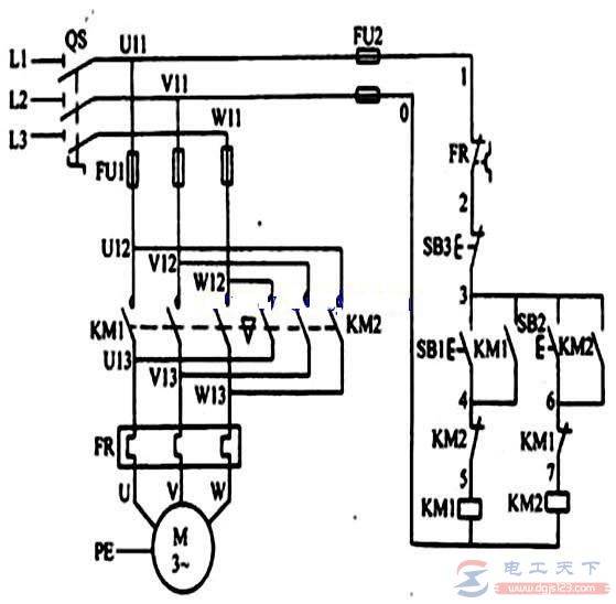 һ������綯������ת�Ŀ��Ƶ�·ͼ�����������⼰�������