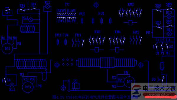 电器安装接线图与电器布置原则