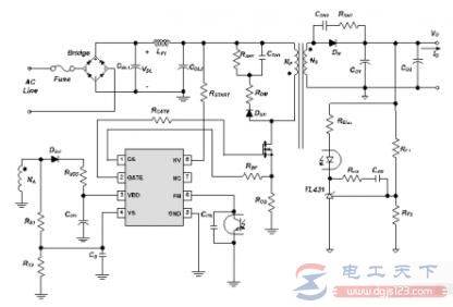一例苹果充电器的电路图