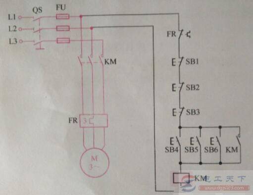 一个超实用的多点控制线路接线图