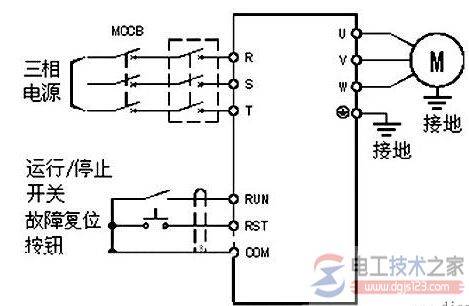 变频器接线图与参数设定方法