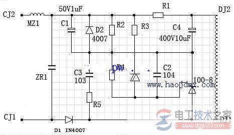 冰箱脉冲电磁阀的实物电路图
