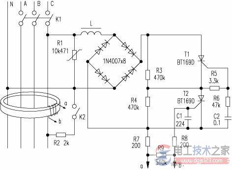漏电断路器的工作原理图解析