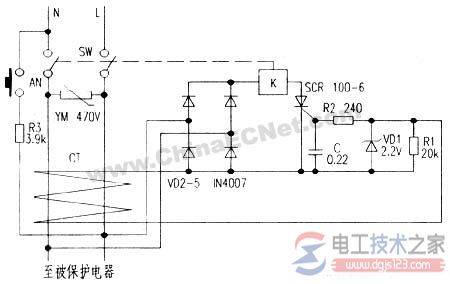 漏电断路器的工作原理图解析