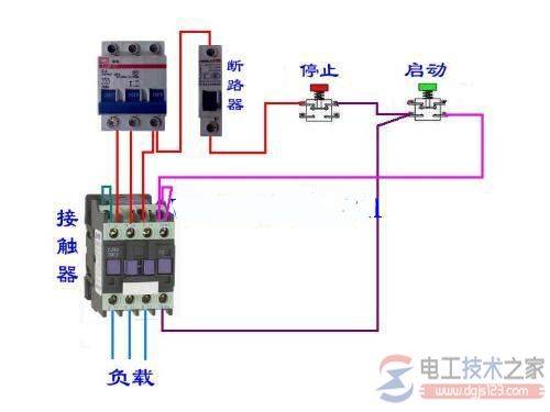 电机综合保护器接线图:电机保护装置和星三角启动装置线路图