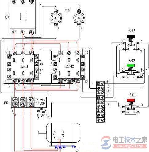 三相异步电动机正反转控制接线图及功能详解