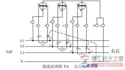 电流互感器与电表的几种接线图