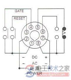 DH48S-1Z瞬间通电断电延时往复循环的接线图