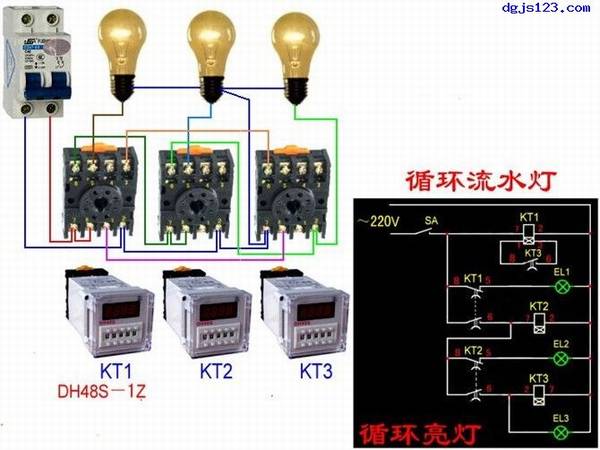 电工基本电路接线图大全,学电工必会电路接线图