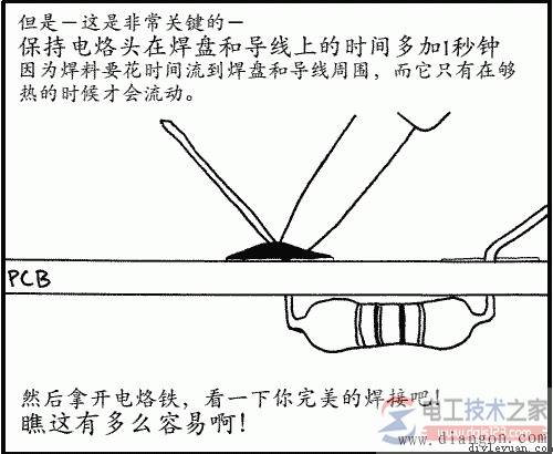 电烙铁焊接电路的方法图解