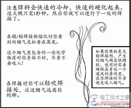 电烙铁焊接电路的方法图解