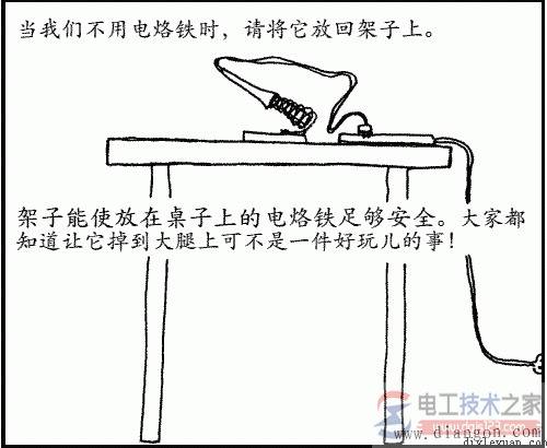 电烙铁焊接电路的方法图解