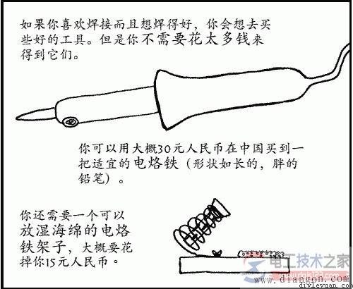 电烙铁焊接电路的方法图解