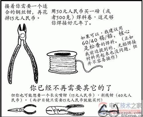 电烙铁焊接电路的方法图解