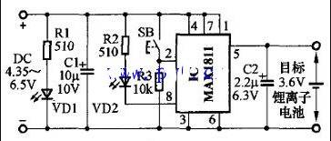 一例18650锂电池充电器的电路图