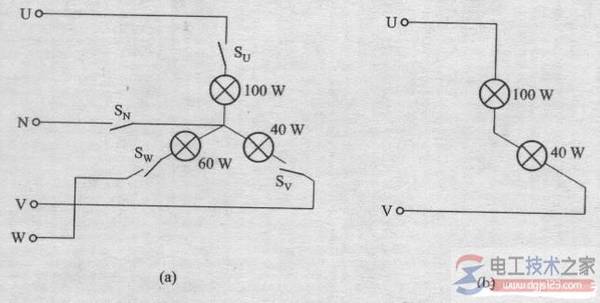 三相负载不对称负载星形连接中性线起哪些作用?