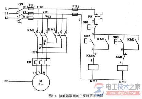 交流接触器连锁电动机正反转控制原理是怎样的?